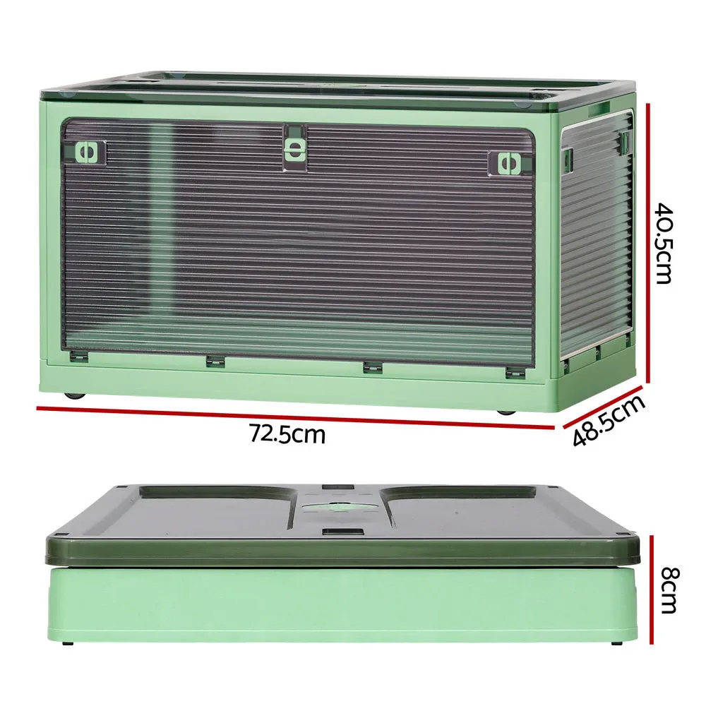 140L Foldable Stackable Storage Container, 5 Sides Open - Artiss