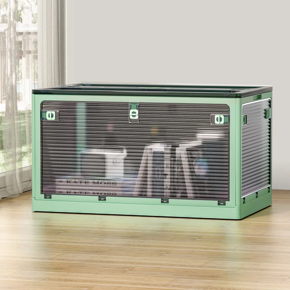 140L Foldable Stackable Storage Container, 5 Sides Open - Artiss