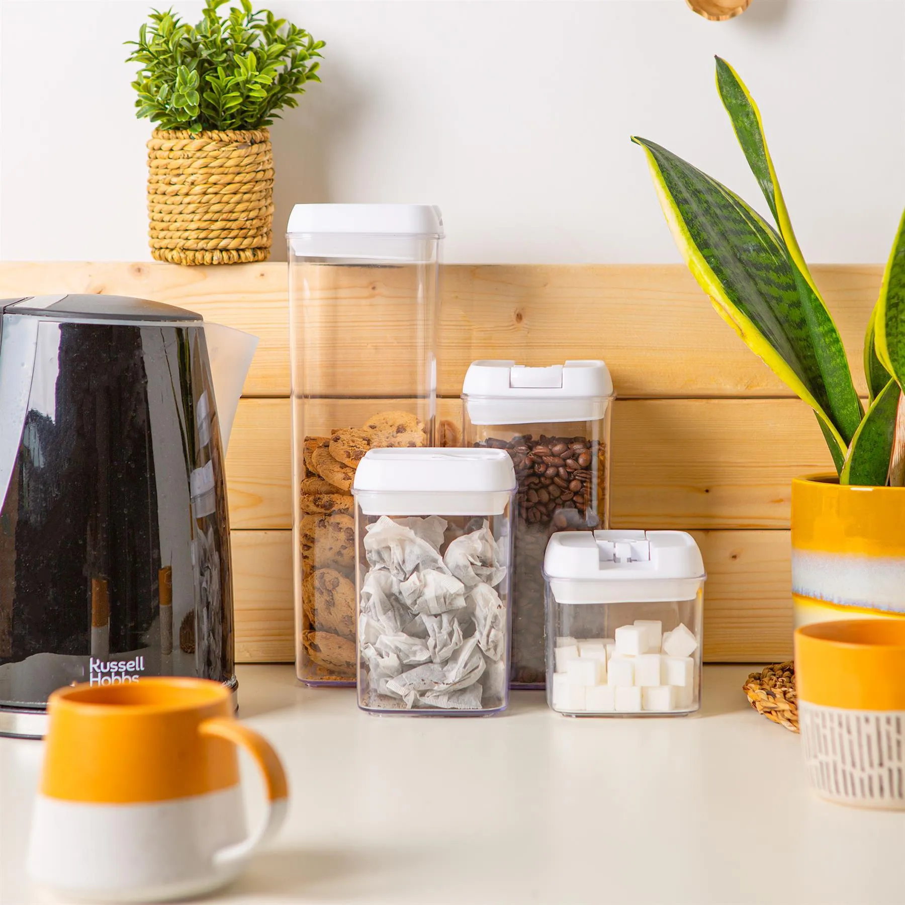 1.9L Flip Lock Air Tight Plastic Food Storage Container - By Argon Tableware