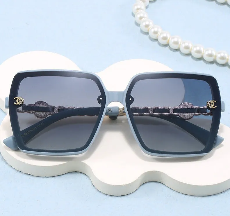 2024 New Polarized Sunglasses Women's Fashion Trend Douyin Live Broadcast Same Style Sunglasses Square No