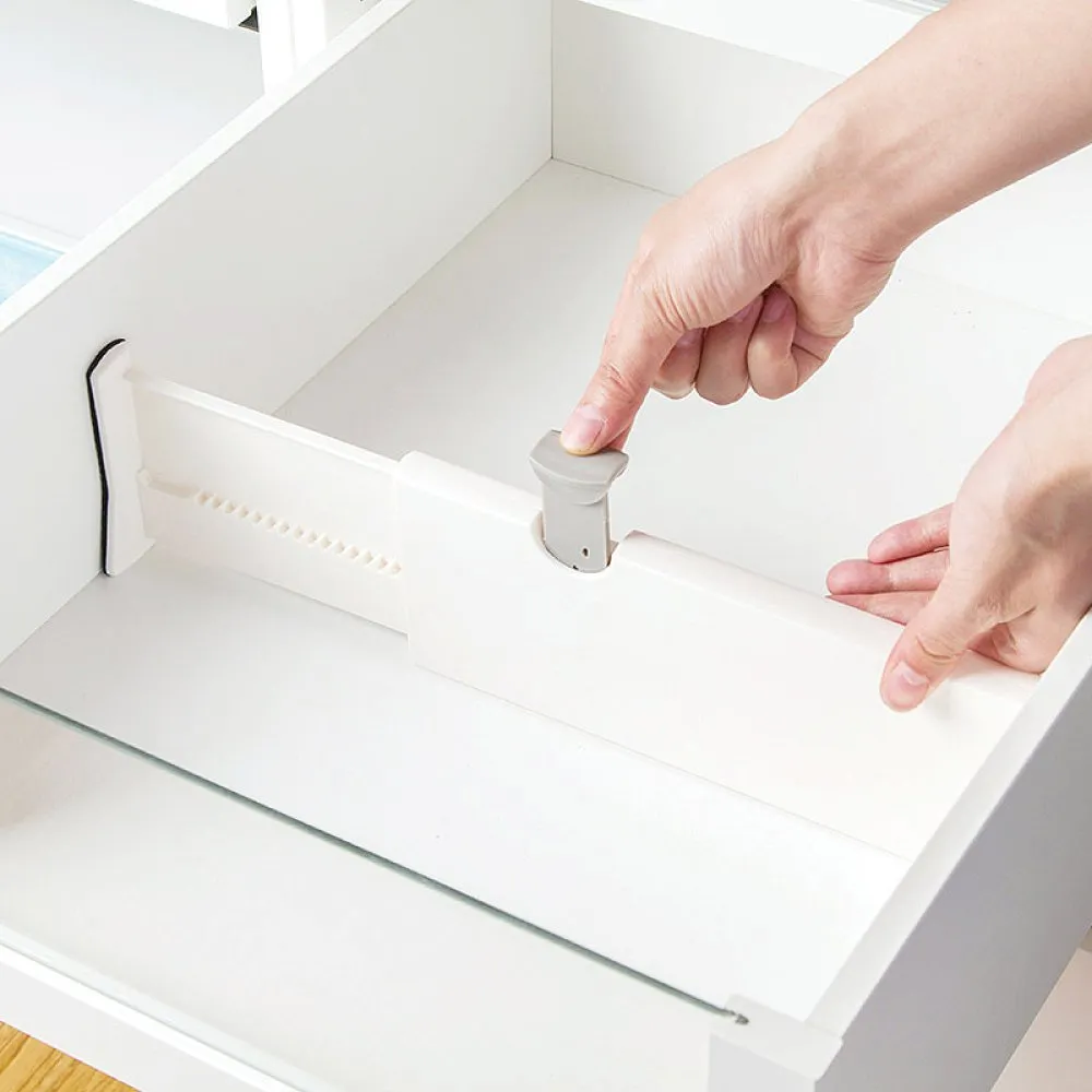 2Pcs Adjustable Expandable Drawer Dividers