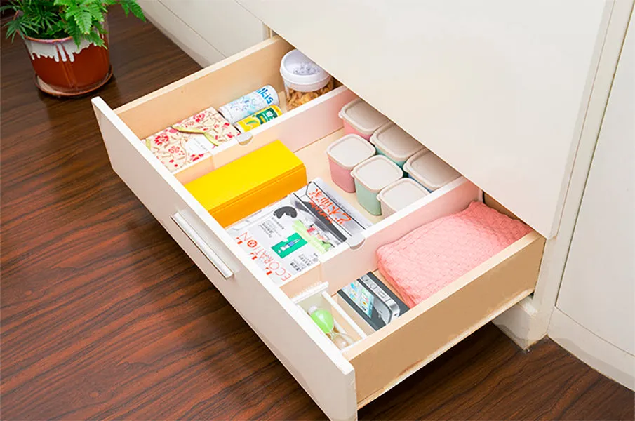 2Pcs Adjustable Expandable Drawer Dividers