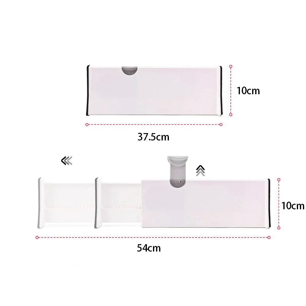 2Pcs Adjustable Expandable Drawer Dividers