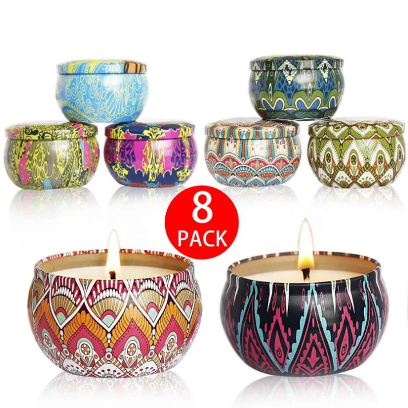 8pcs Fragrance Aromatherapy Candle