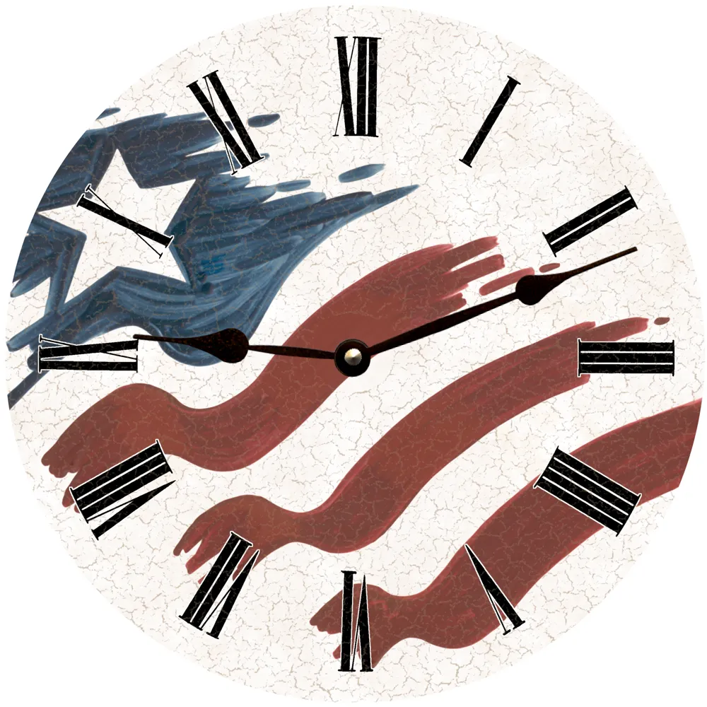 American Flag Clock- USA Clock