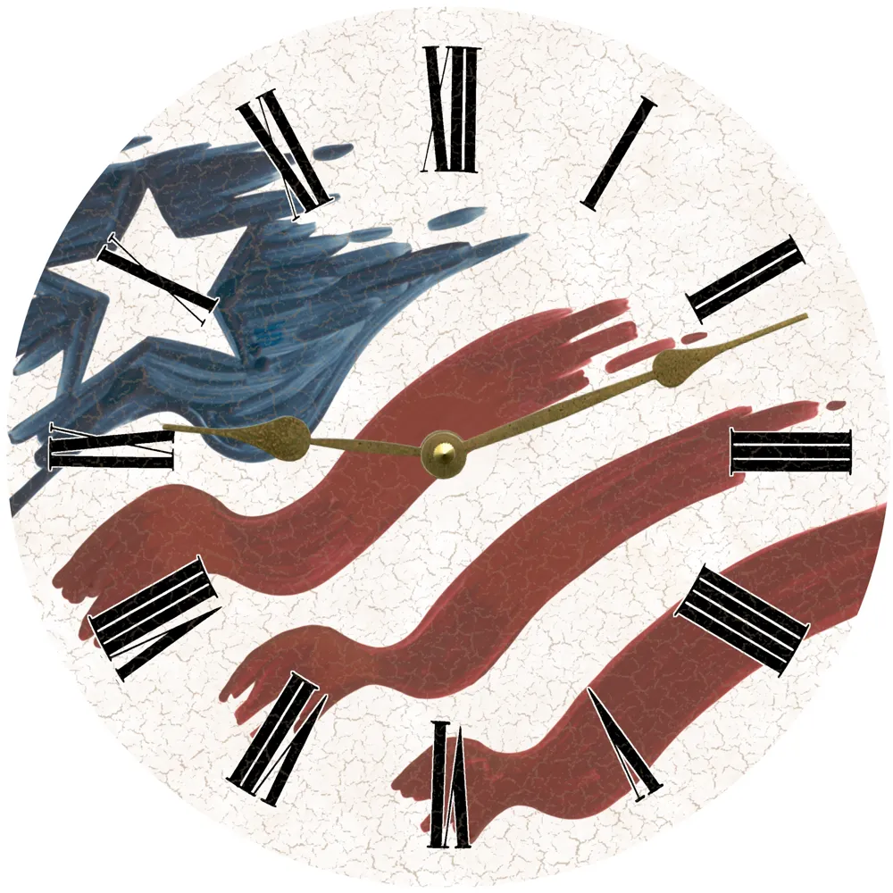 American Flag Clock- USA Clock