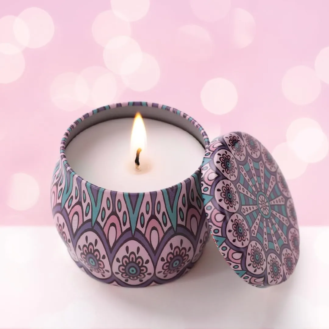 Andme Scented Candles for Home. Diwali Decoration Items for Home Decor, Gift Items, Birthday Gift, Lavender Fragrance(120 GMS Each), Pack of 15
