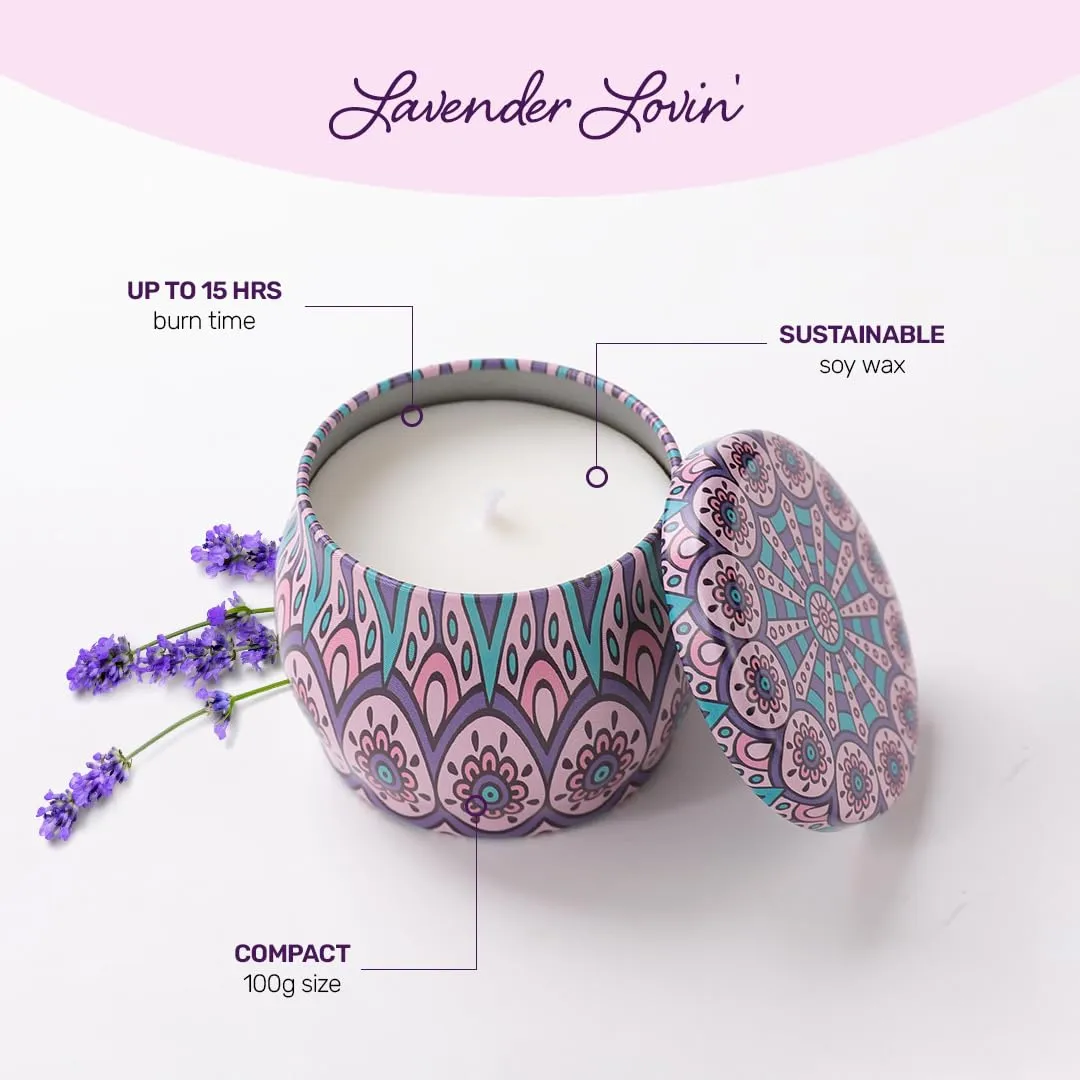 Andme Scented Candles for Home. Diwali Decoration Items for Home Decor, Gift Items, Birthday Gift, Lavender Fragrance(120 GMS Each), Pack of 15