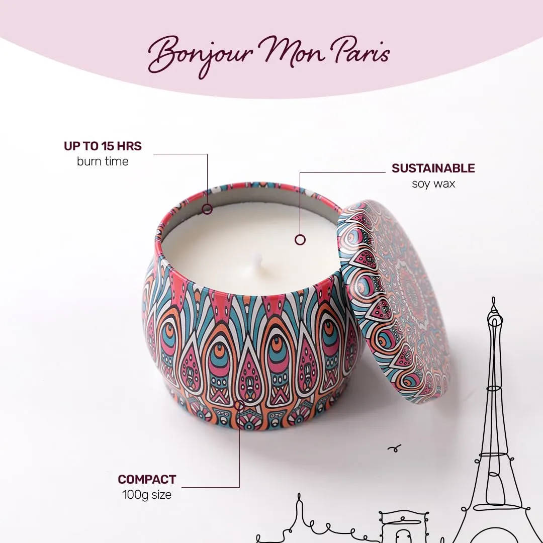 Andme Votive Candles | Aesthetic Soy Wax Candles for Home Decor | Scented Gifts - Home Fragrance Jar with Aroma Candle - Tin Jar - Fragrance- - Bedroom Decor | Fumato Pink