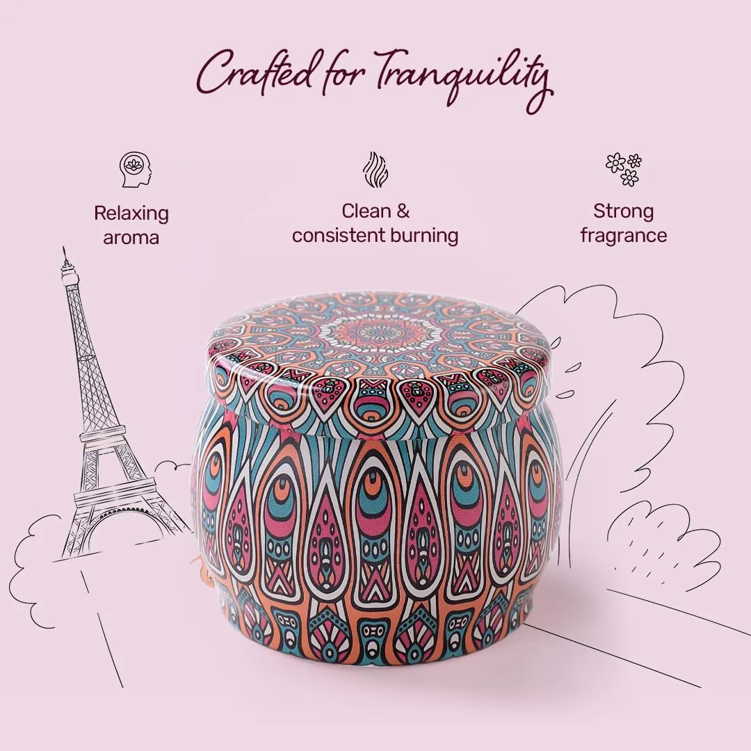 Andme Votive Candles | Aesthetic Soy Wax Candles for Home Decor | Scented Gifts - Home Fragrance Jar with Aroma Candle - Tin Jar - Fragrance- - Bedroom Decor | Fumato Pink