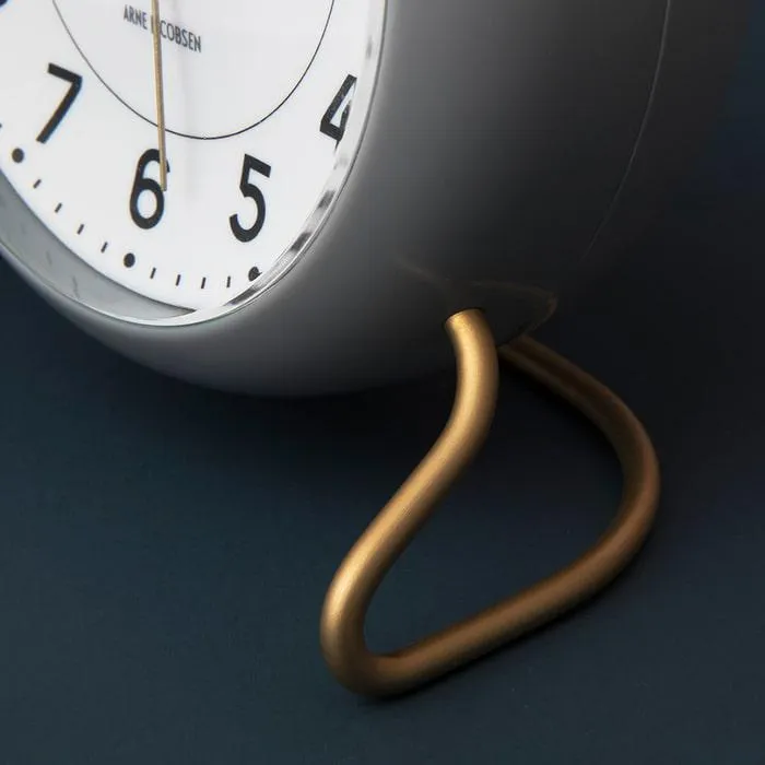Arne Jacobsen Station Table Clock, Ø: 4.3"