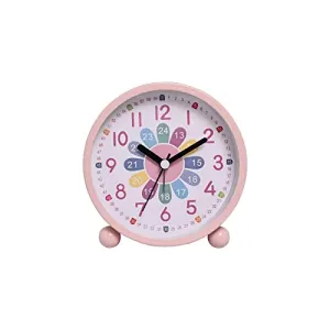 ATORSE® Table Clock with Night Light Non Ticking Silent for Nightstand Study Home Style G