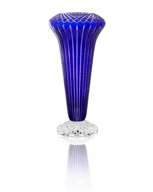 Beautiful Blue Crystal Vases - Angie Homes