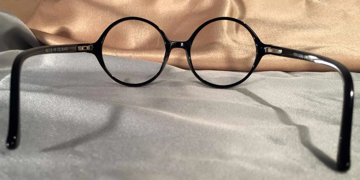 Black Owls – Glossy Black Round Glasses