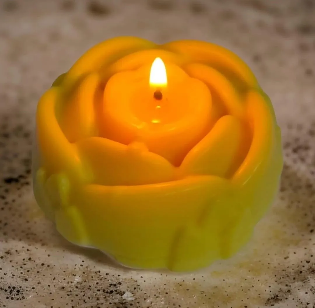 Blue and Yellow Color Fragrance Candle/Scented Candle/Candles/Candle Light/Floating Candle/Home Decor Candle/Combo Pack of 8