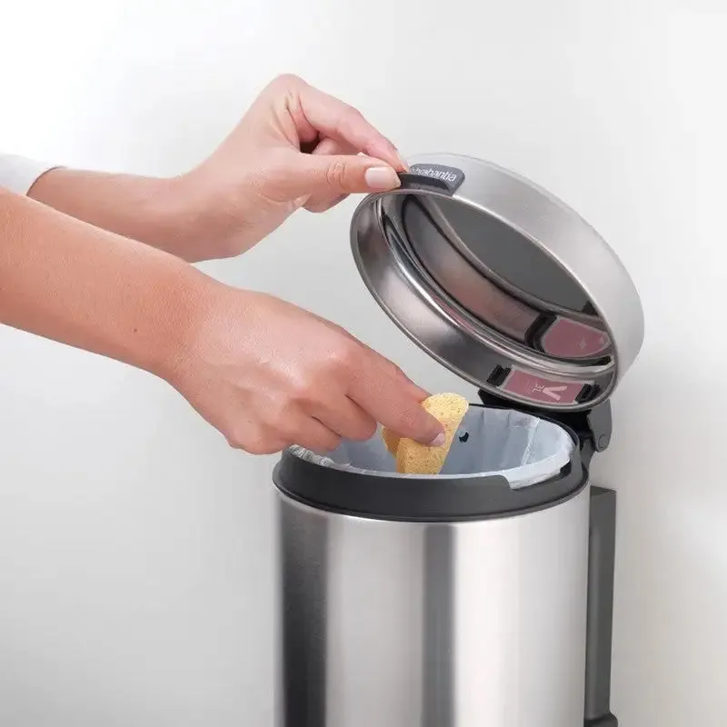 Brabantia Wall Mounted NewIcon Waste Bin - 3L - Matt Black