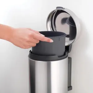 Brabantia Wall Mounted NewIcon Waste Bin - 3L - Matt Black