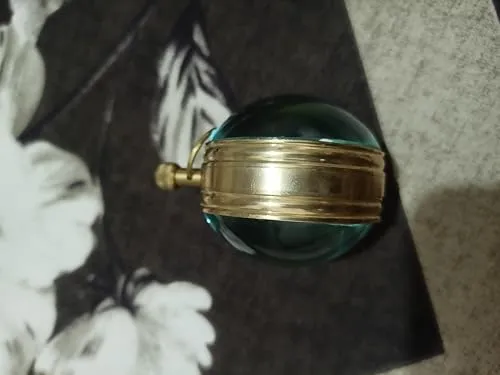 Brass Round Table Clock, 2 inch, Indian Temple Design