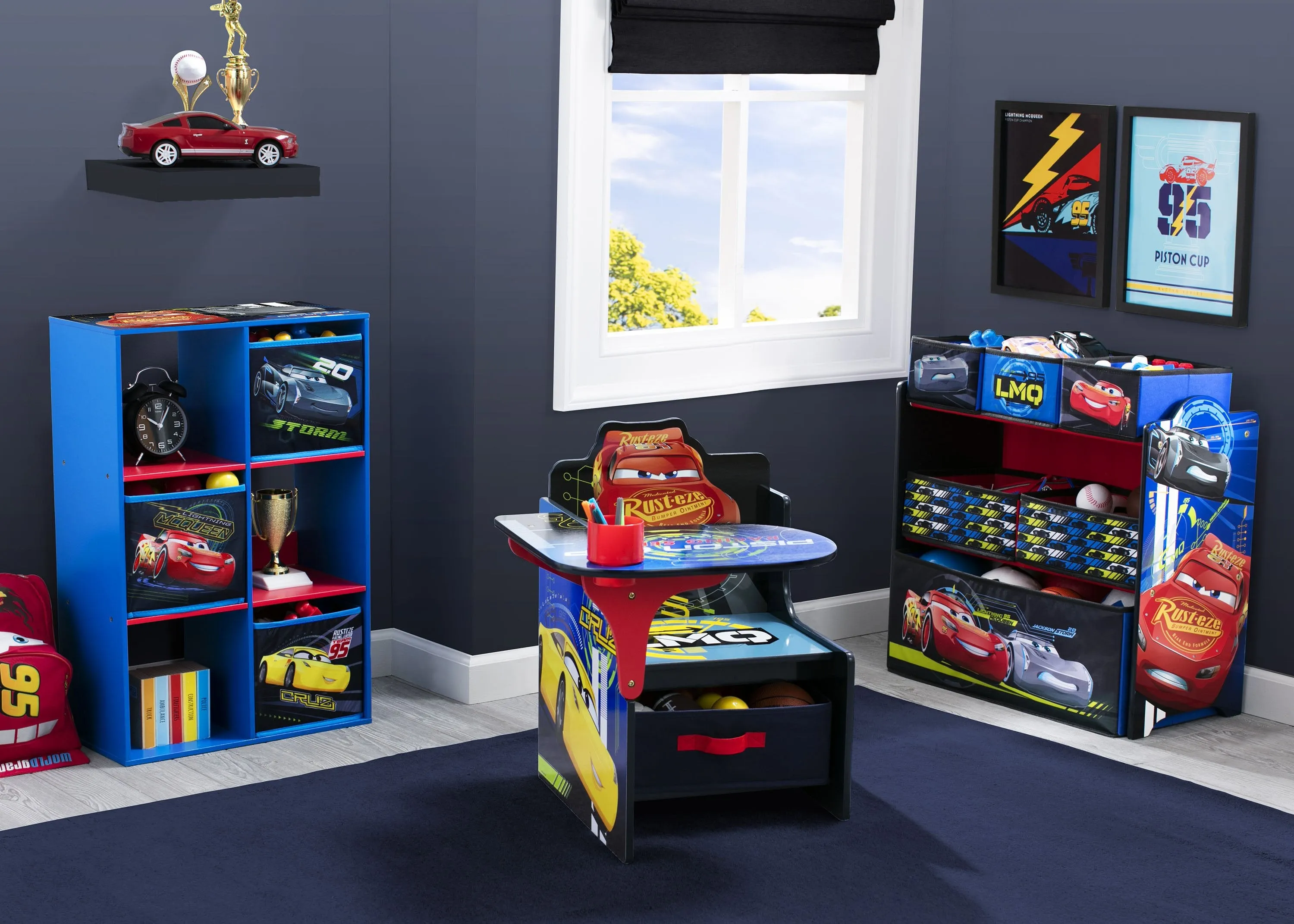 Cars Multi-Bin Toy Organizer