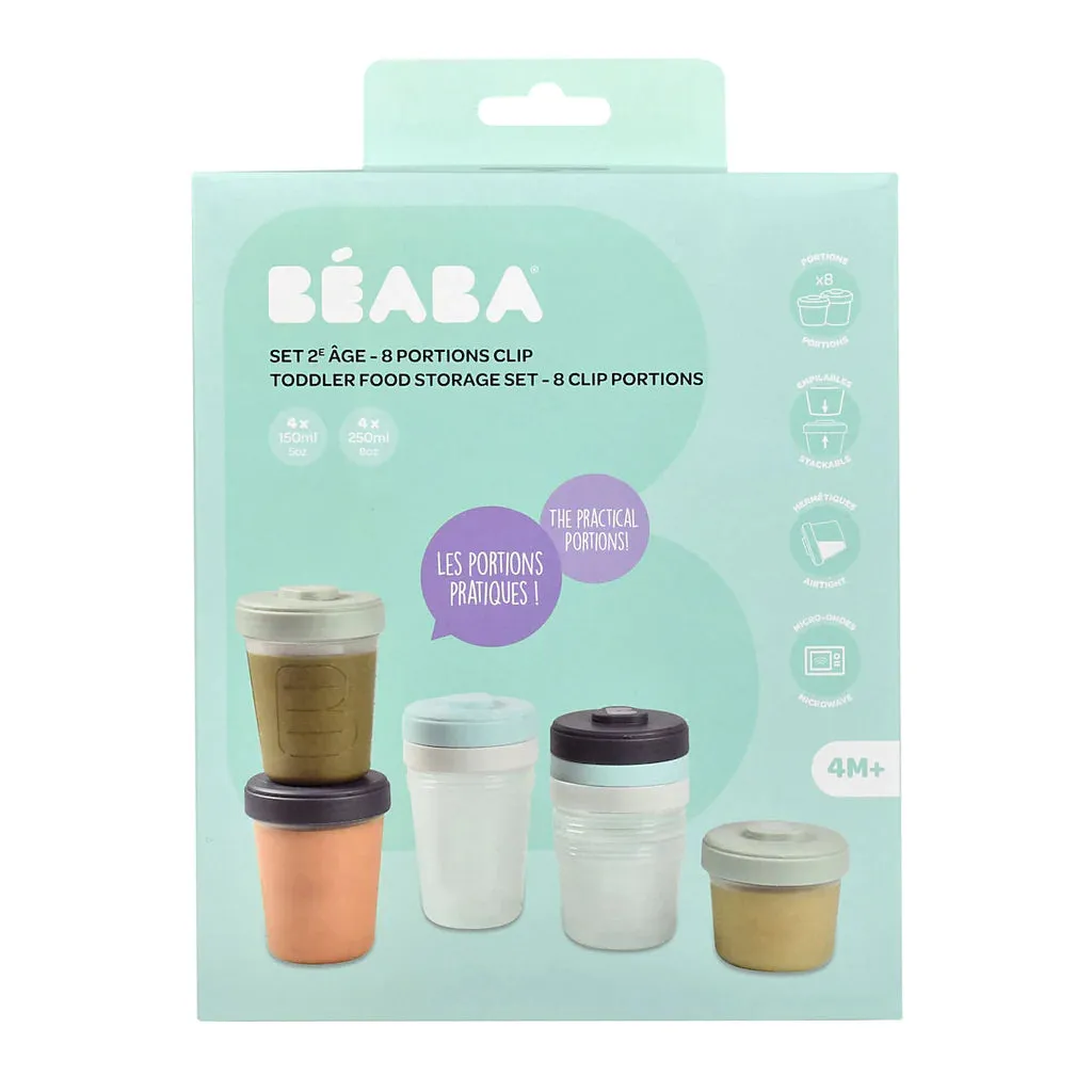 Clip Portions Food Storage Toddler Set 150ml/250ml
