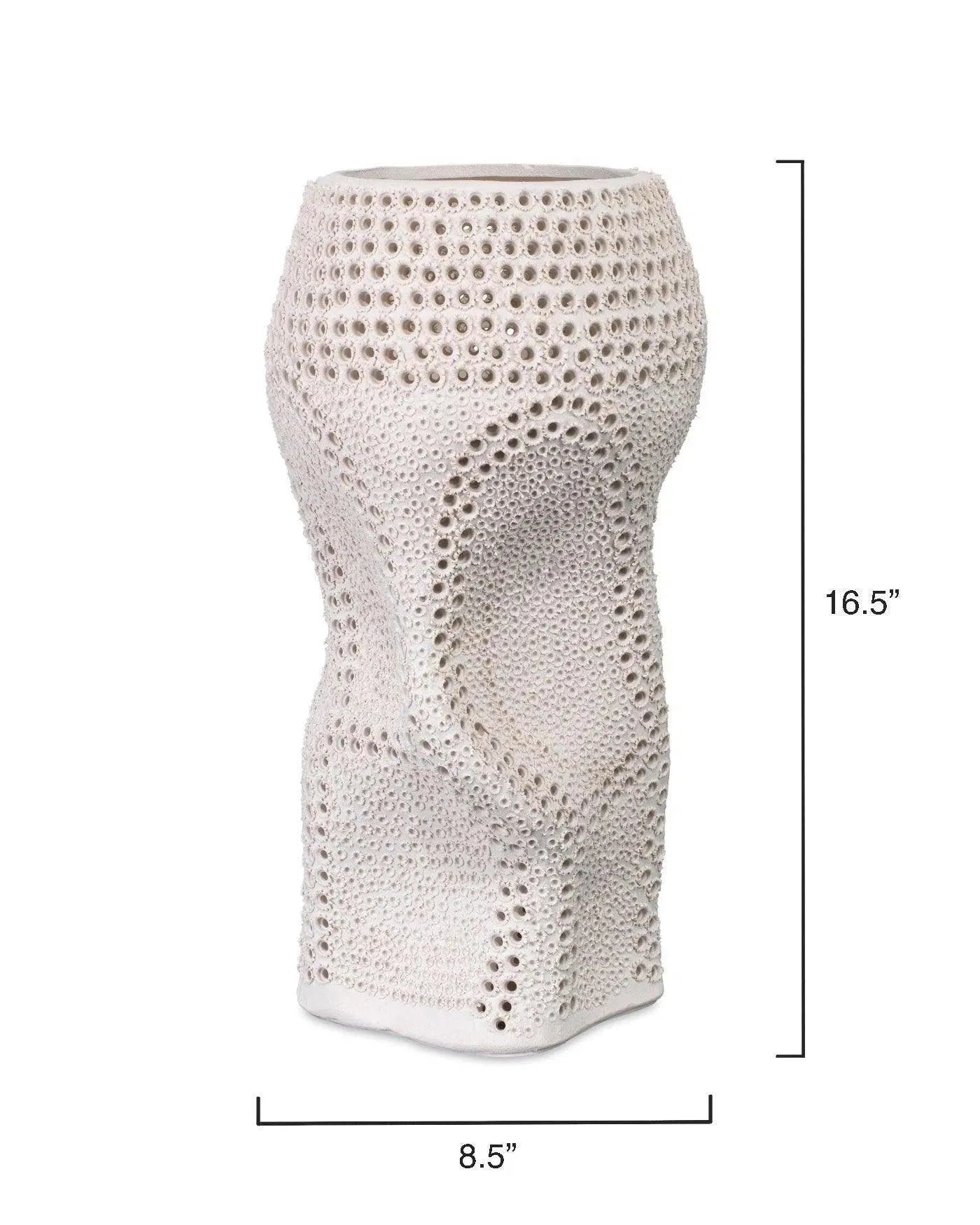 Coastal Style White Porcelain Night Sky Vase