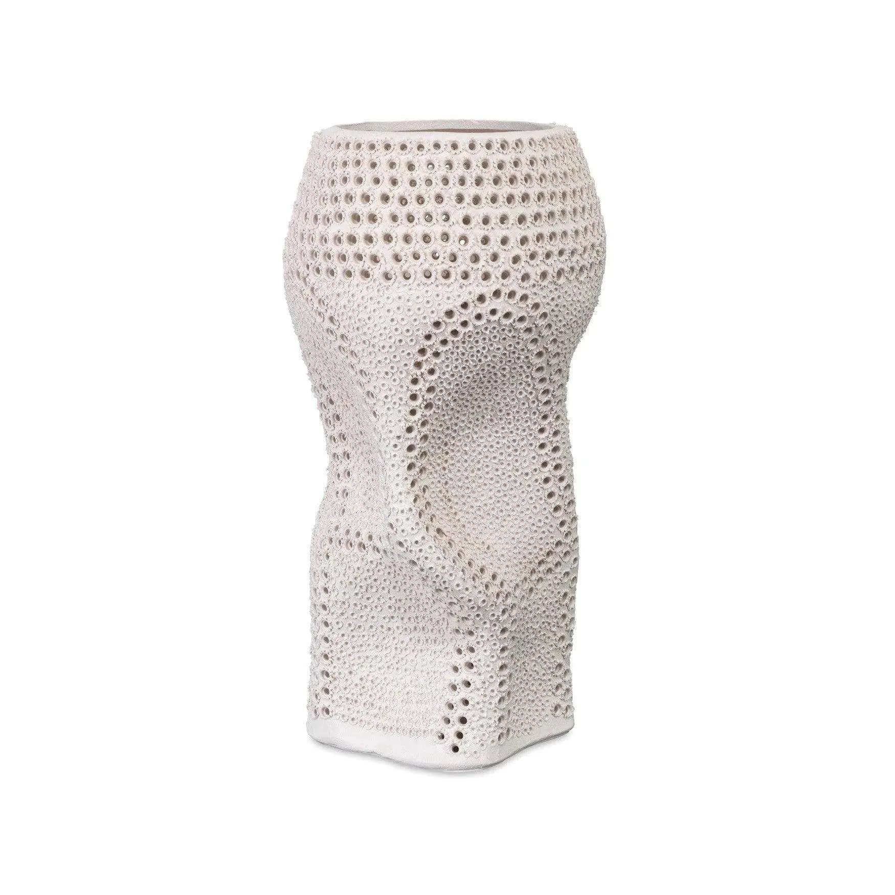 Coastal Style White Porcelain Night Sky Vase