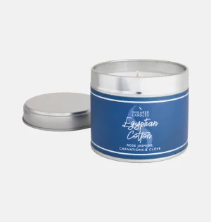 Egyptian Cotton Large Tin Candle