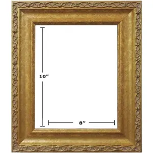 GOLD CLASSIC NO LINER PICTURE FRAMES 8in x 10in