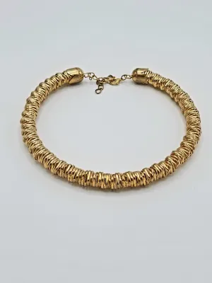 Gold Spiral Choker