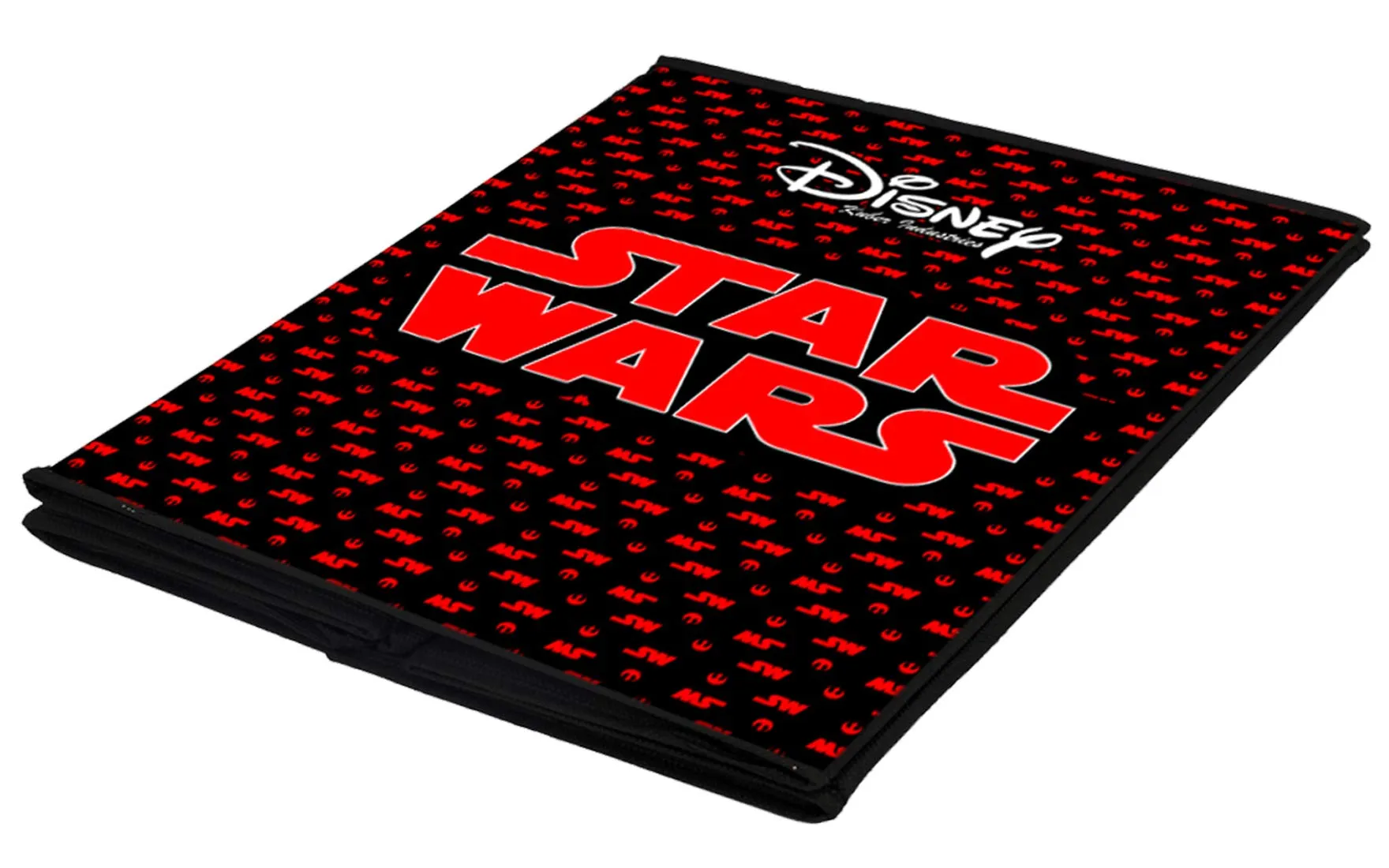 Heart Home Disney Star War Printed Non-Woven Foldable Storage Bin/Cube/Organizer For Toys, Clothes And Books With Handles- Pack of 3 (Black) -HS43HEARTH26294