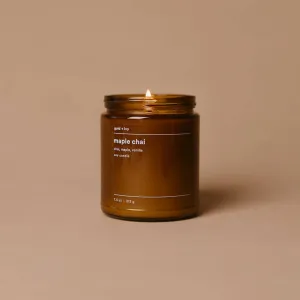 Maple chai soy candle 7.5 oz.