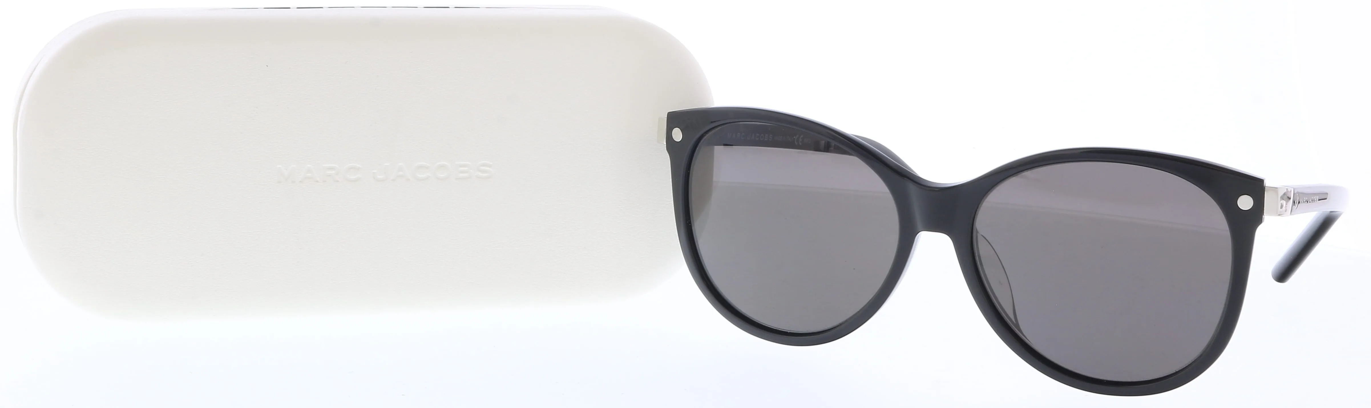 Marc Jacobs MARC82FS 807 NR Black Round Sunglasses