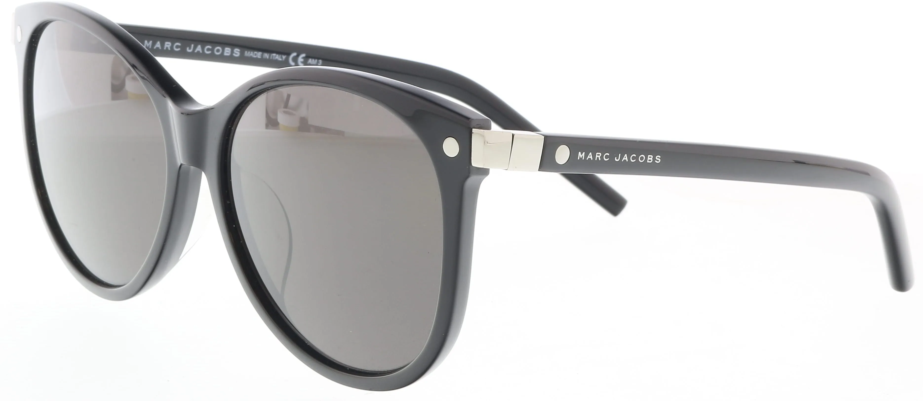 Marc Jacobs MARC82FS 807 NR Black Round Sunglasses