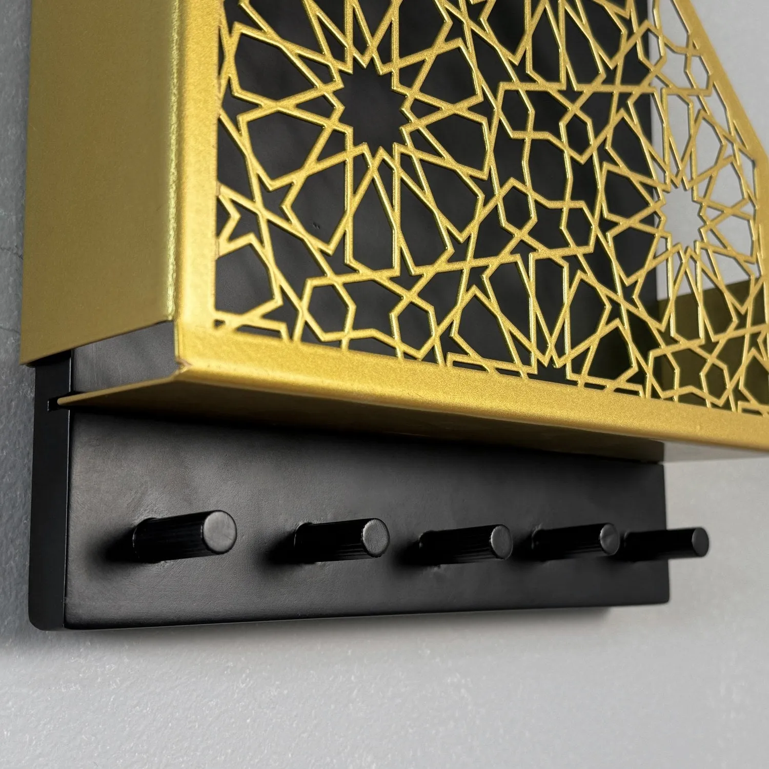 Metal Floating Quran Box and Rosary Hanger - Quran Holder & Storage