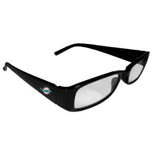 Miami Dolphins Printed Reading Glasses,  2.25
