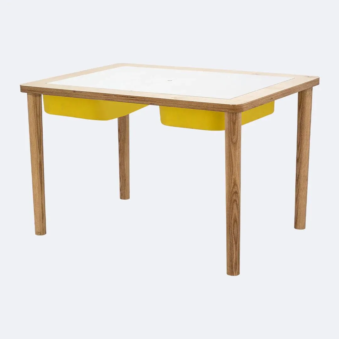 Montessori inspired wooden Sensory Table LUCAS
