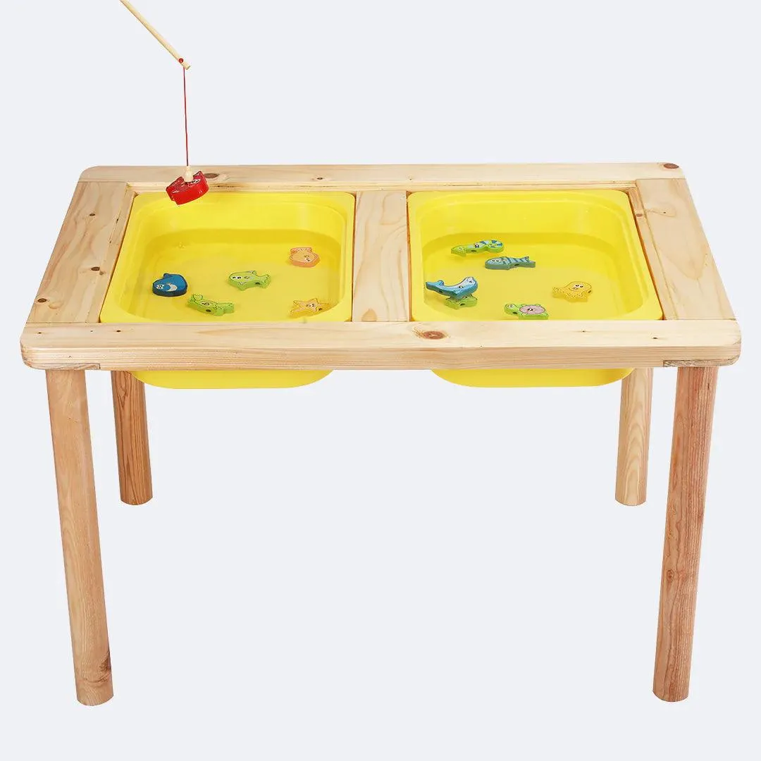 Montessori inspired wooden Sensory Table LUCAS