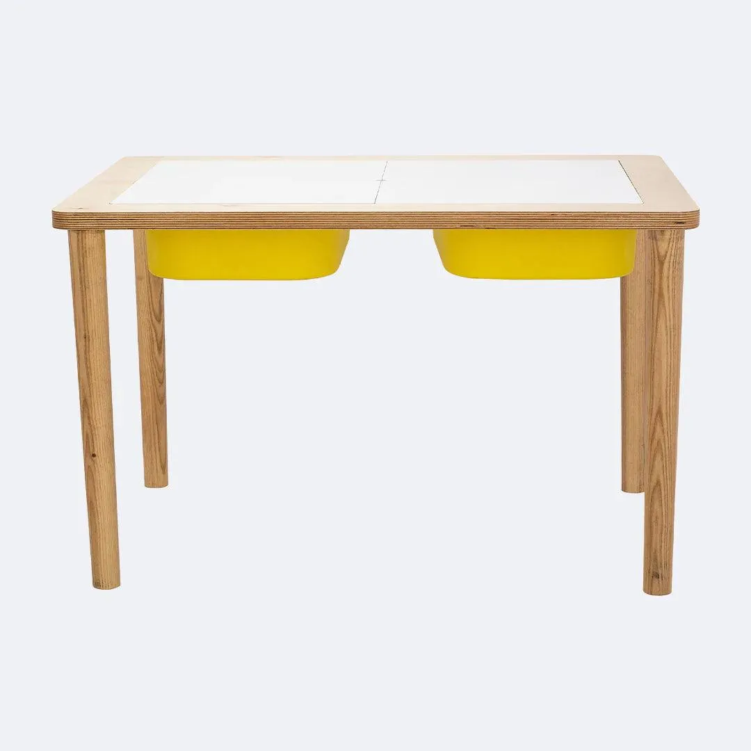 Montessori inspired wooden Sensory Table LUCAS