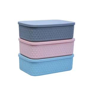 Multipurpose Storage Containers with Lids (Pack of 3).