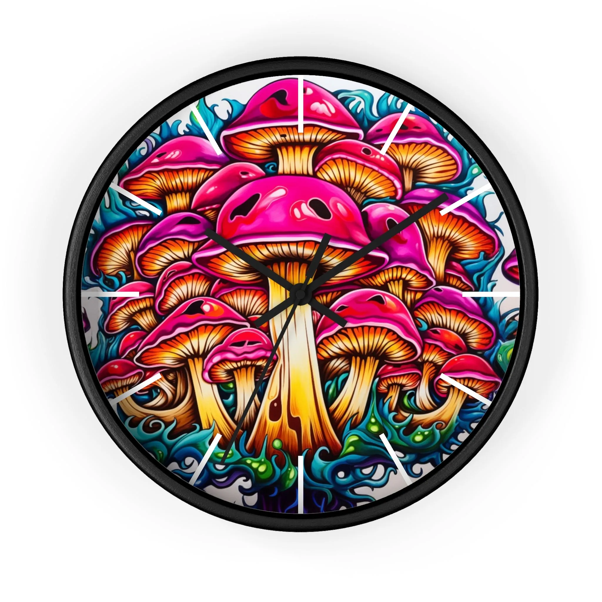 Mushroom Mystique 10" Wall clock