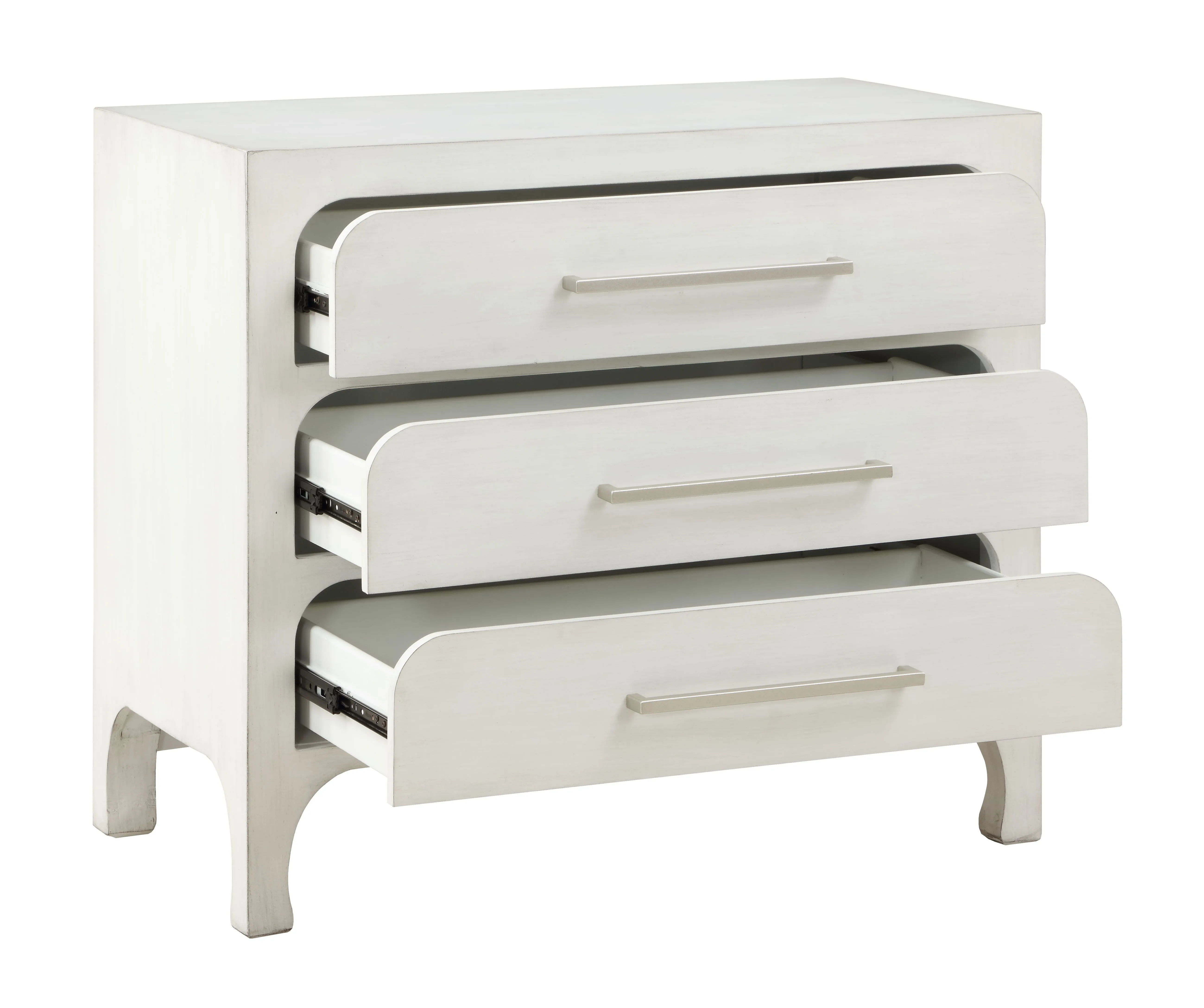 Oxford - Three Drawer Accent Chest - Burnished White