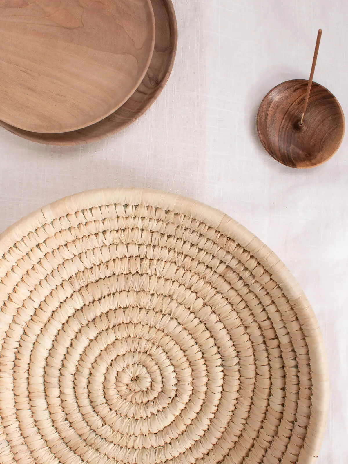 Palm Leaf Woven Plates