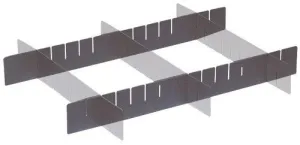 Quantum DL91025 10.88" Long Dividers for Dividable Grid Containers, 2" Tall