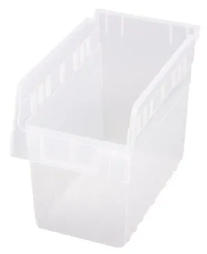 Quantum QSB802CL Clear-View Store-Max Shelf Bins, 6.63" x 11.63" x 8"