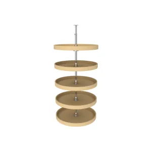 Rev-A-Shelf / 6065-24-15-52 / Polymer Full-Circle 5-Shelf Lazy Susans for Tall Pantry Cabinets