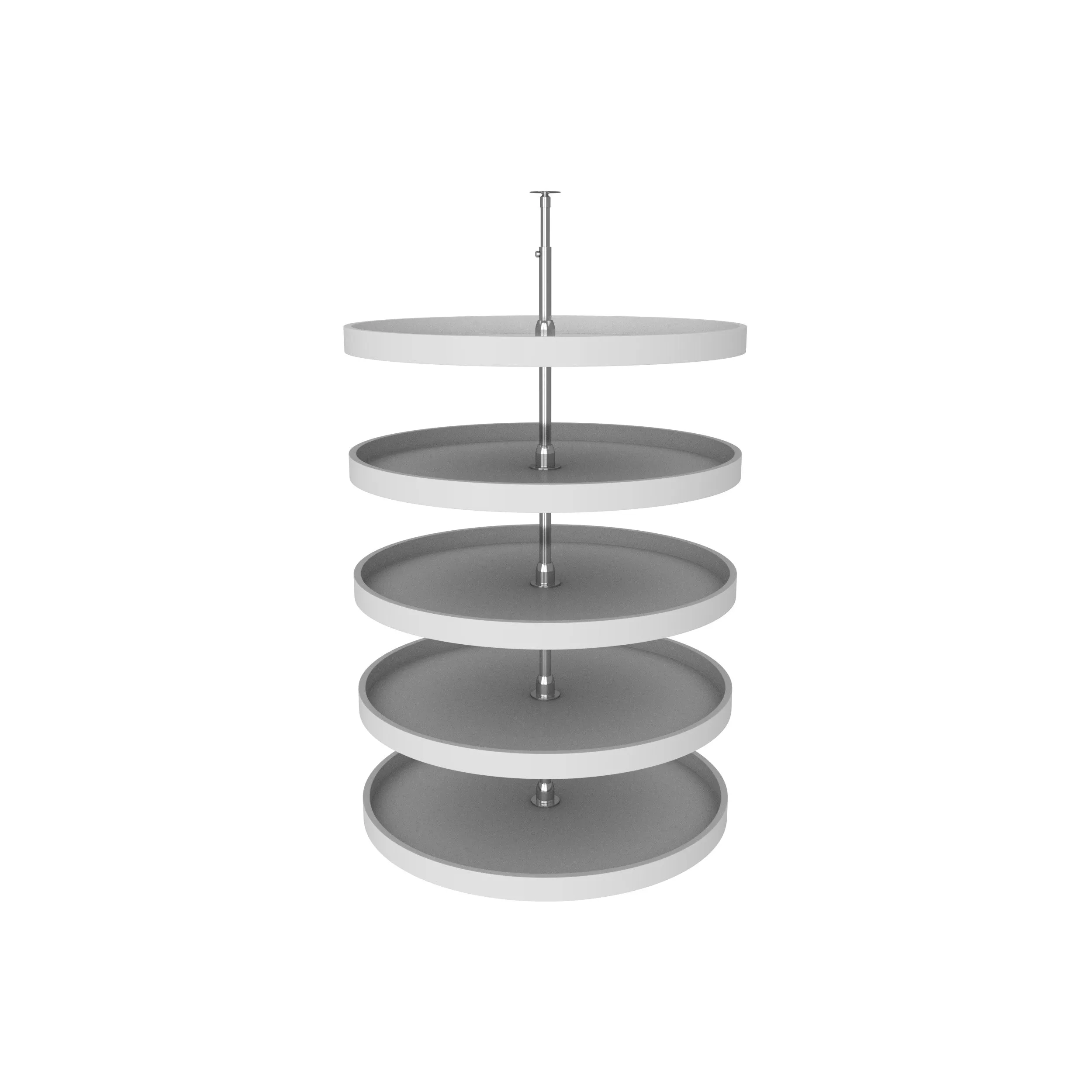 Rev-A-Shelf / 6065-32-11-52 / Polymer Full-Circle 5-Shelf Lazy Susans for Tall Pantry Cabinets