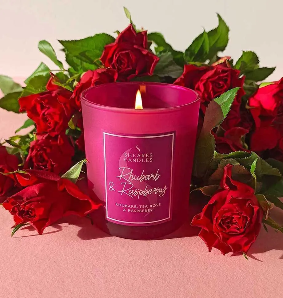 Rhubarb and Raspberry Jar Candle