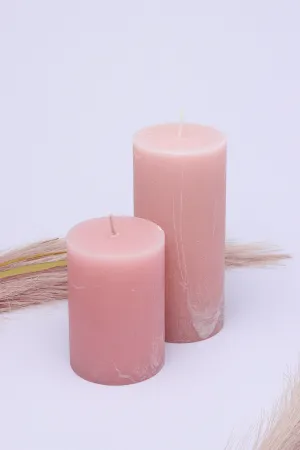 Scented Marble Modern Light Pink Blossom, Perfect for Meditation, Pillar Candle