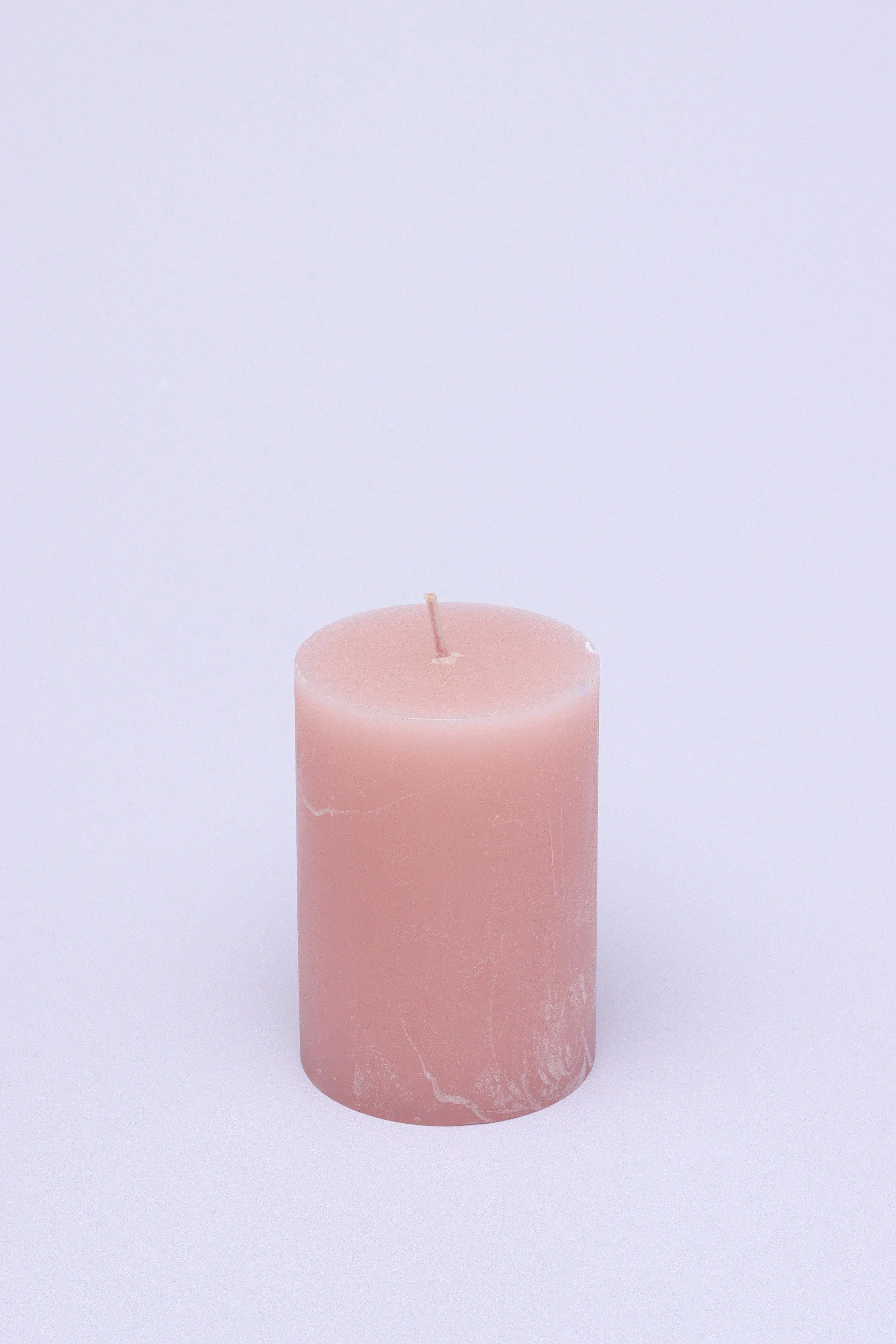 Scented Marble Modern Light Pink Blossom, Perfect for Meditation, Pillar Candle