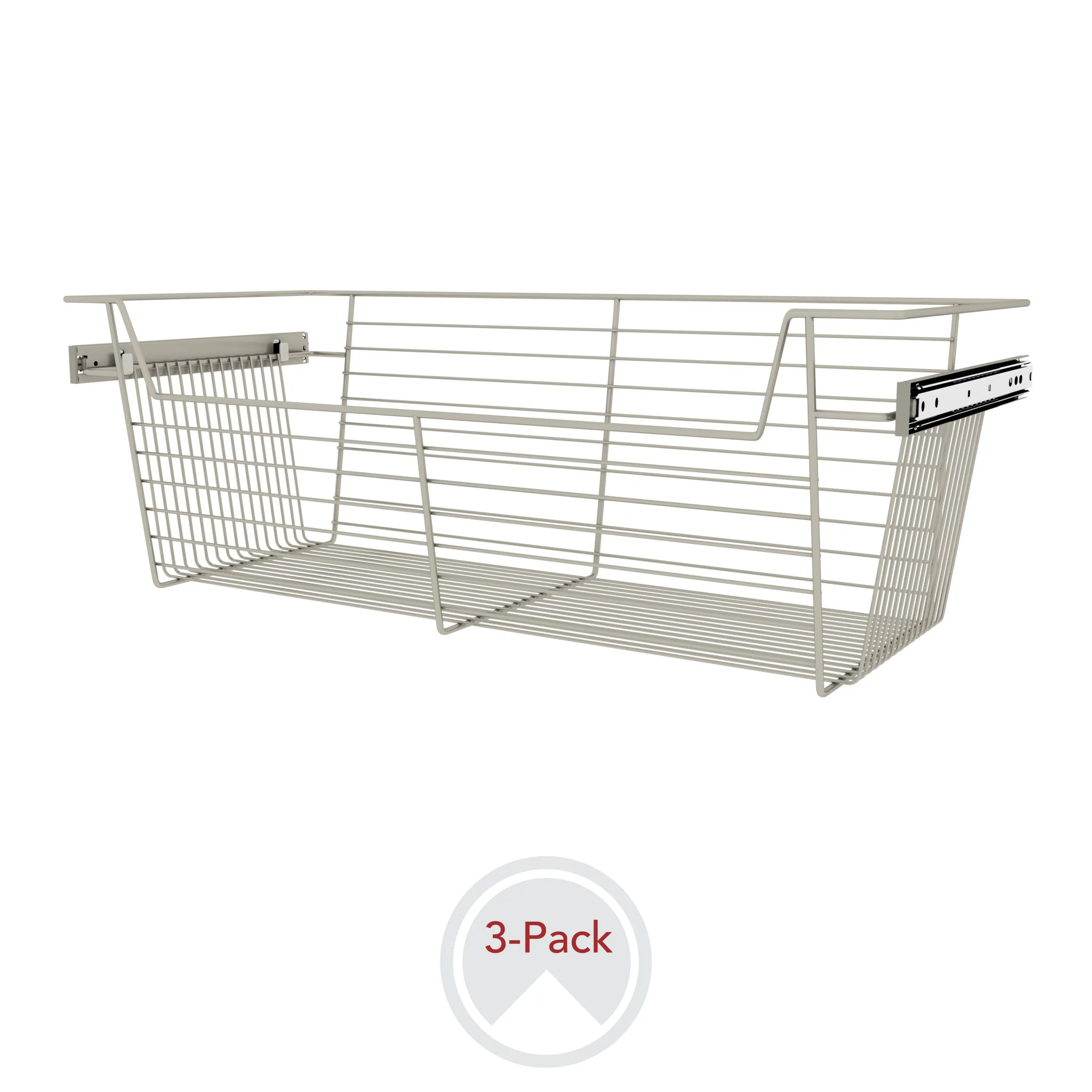 Sidelines / CBSL-301410SN-3 / 30" W Closet Baskets for Custom Closet Systems (3-Pack)